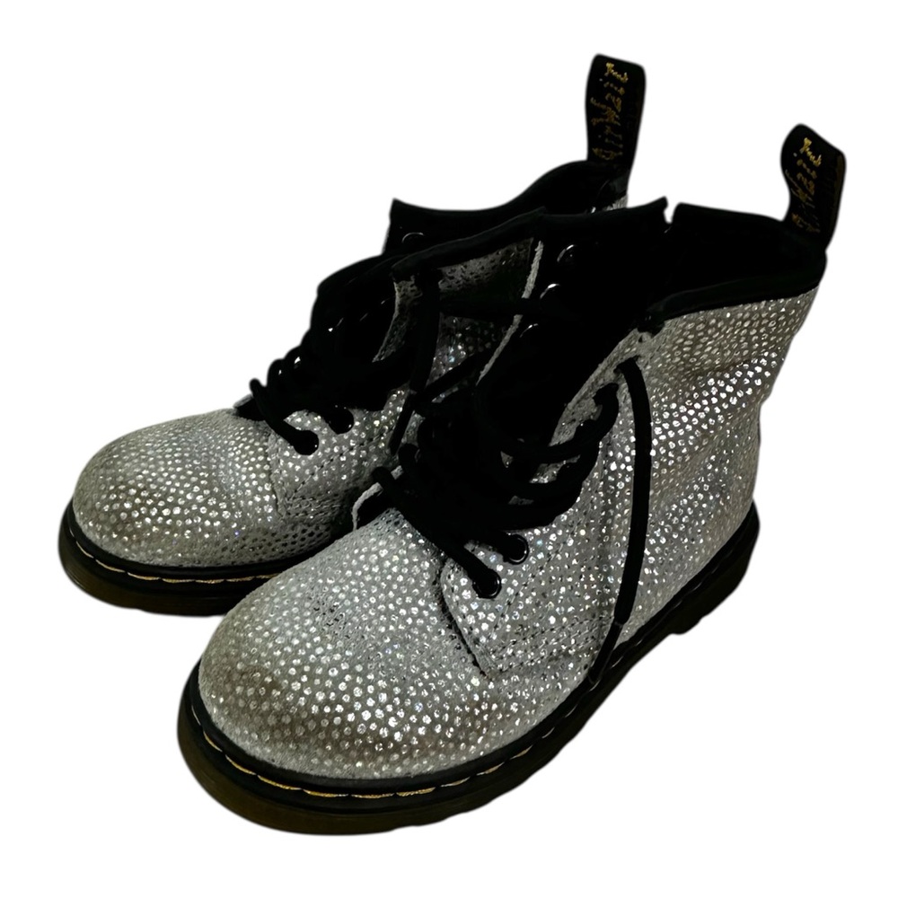 Dr. Martens Kids Silver Boots